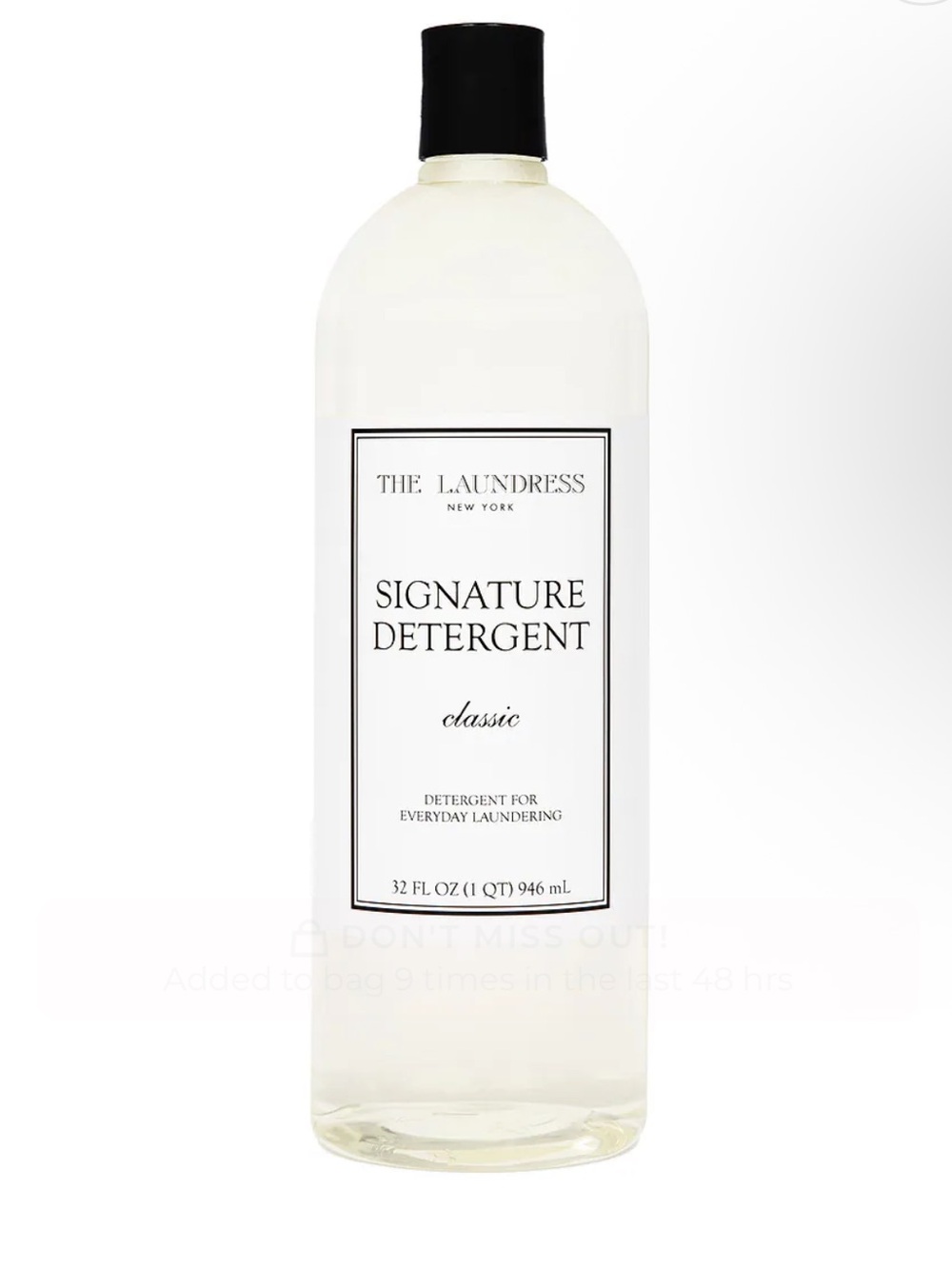 The Laundress Signature Detergent - Clear with Black Cap